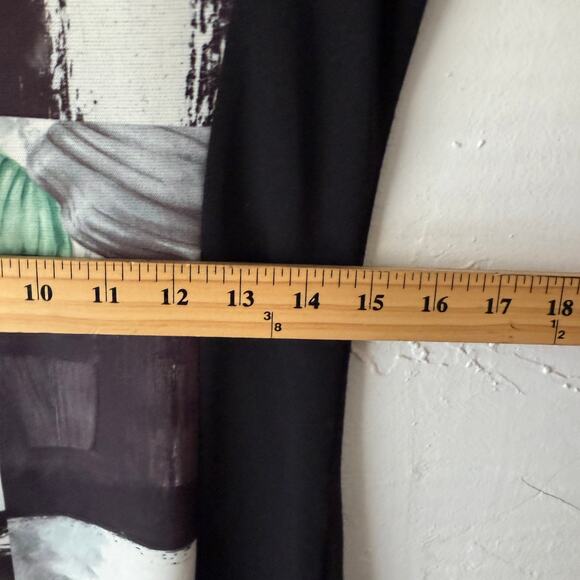 Smash! Graphic Patchwork‎ Print Dress NWT Size L Floral Stripe Colorblock Artsy - Picture 10 of 11